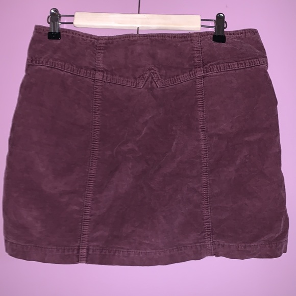 BUTTON UP CORDUROY SKIRT - Picture 2 of 2